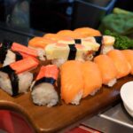 kani-tamago-salmon-sushi